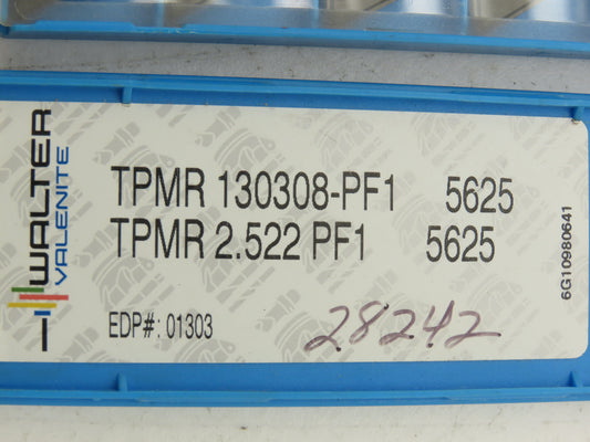 Valenite TPMR 130308-PF1 5625 Carbide Insert Grade 5625 TPMR 2.522   Pack of 10