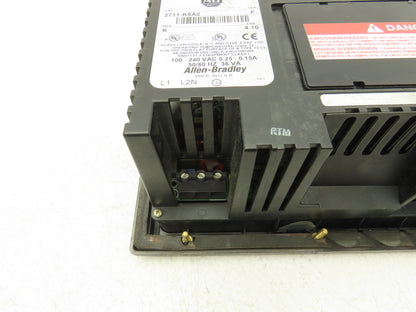 Allen Bradley 2711-K5A2 PanelView 550 HMI Control Terminal Ser F Rev K FRN 4.10