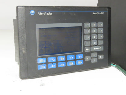 Allen Bradley 2711-K5A2 PanelView 550 HMI Control Terminal Ser F Rev K FRN 4.10