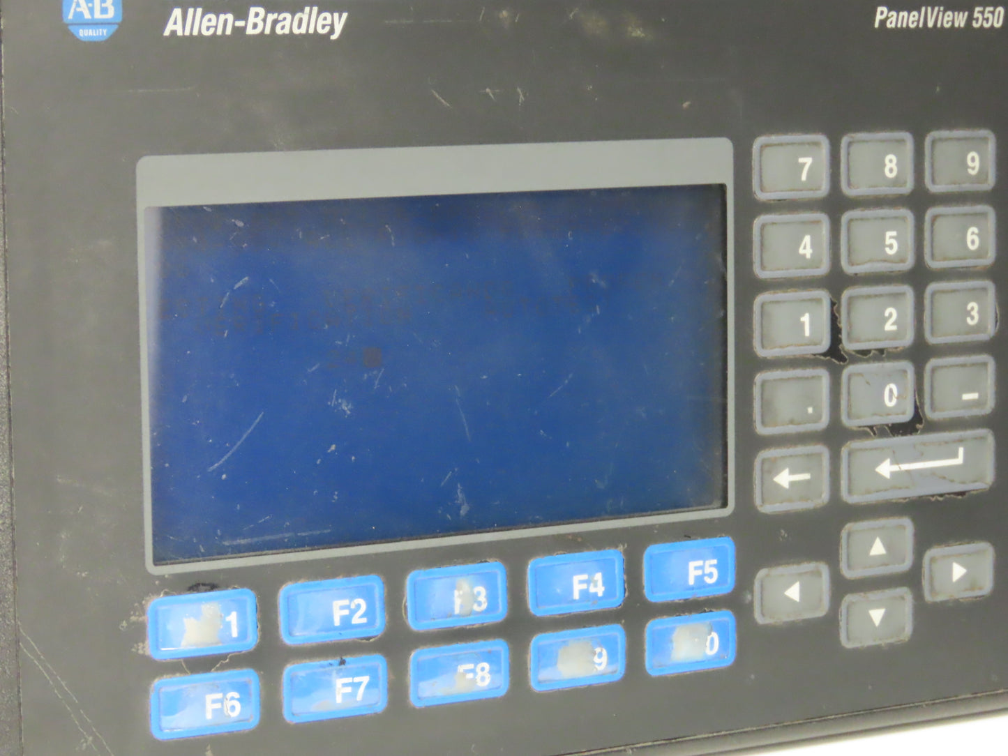 Allen Bradley 2711-K5A2 PanelView 550 HMI Control Terminal Ser F Rev K FRN 4.10