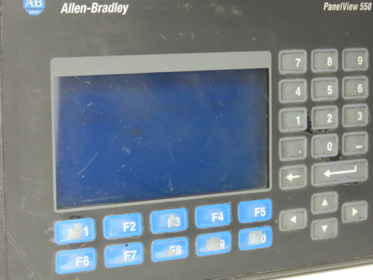 Allen Bradley 2711-K5A2 PanelView 550 HMI Control Terminal Ser F Rev K FRN 4.10