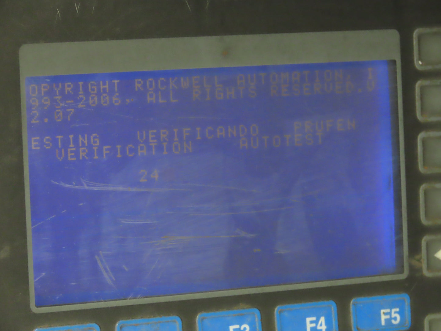 Allen Bradley 2711-B5A2X PanelView 550 HMI Control Terminal Ser H Rev D FRN 4.46