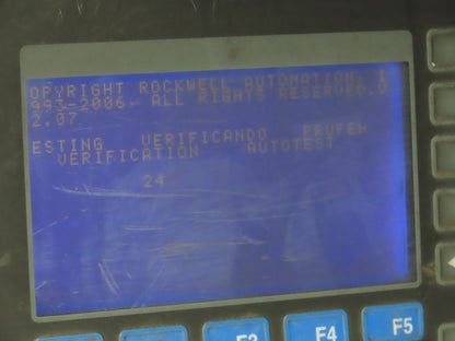 Allen Bradley 2711-B5A2X PanelView 550 HMI Control Terminal Ser H Rev D FRN 4.46