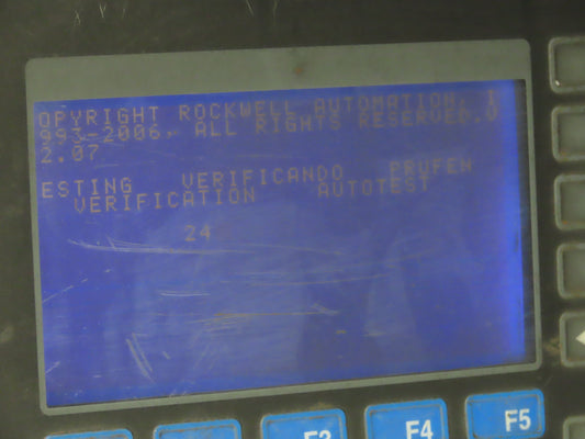 Allen Bradley 2711-B5A2X PanelView 550 HMI Control Terminal Ser H Rev D FRN 4.46