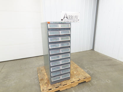 TAB Vintage Industrial Tape Card Storage Cabinet 10 Drawer Unit 19x28x52"