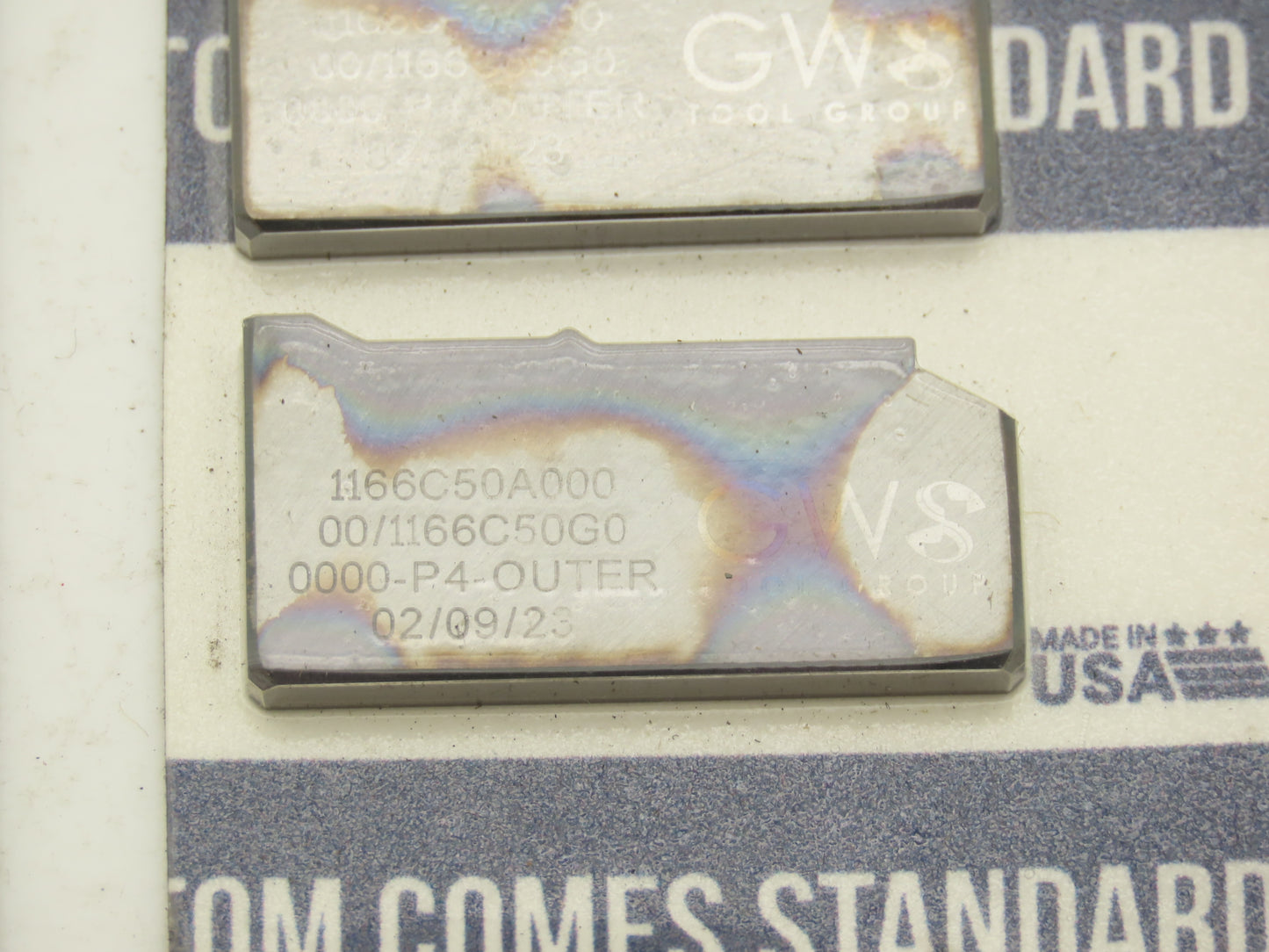 GWS Tool Group 1166C50A00000 Carbide Insert 1166C50G00000-P4-OUTER  Lot of 20