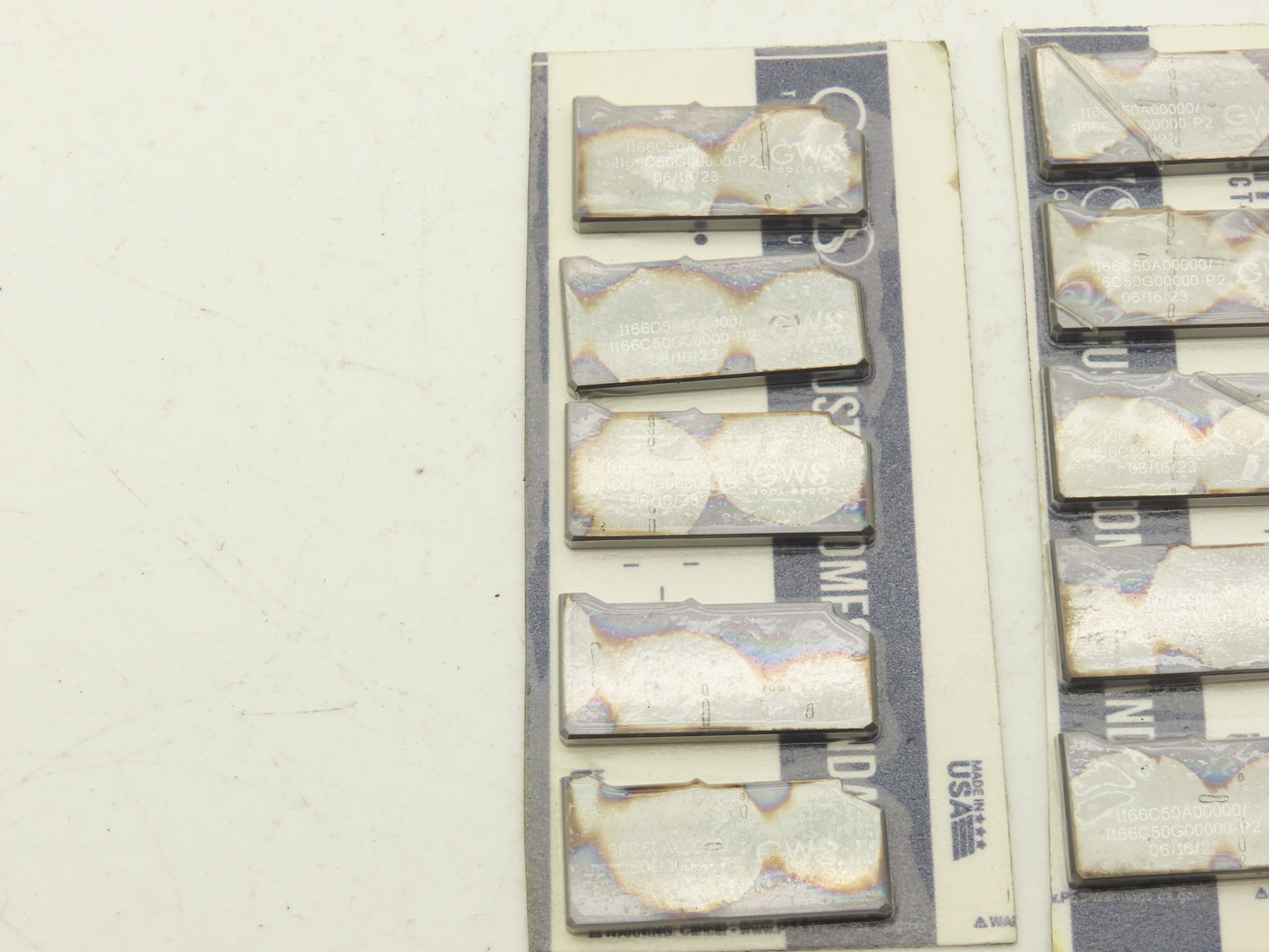 GWS Tool Group 1166C50A00000 Carbide Insert 1166C50G00000-P2  Lot of 10