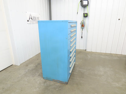 Nu-Era Modular Tool Storage Cabinet 10 Drawer 45x28x61" Stanley Vidmar Blue