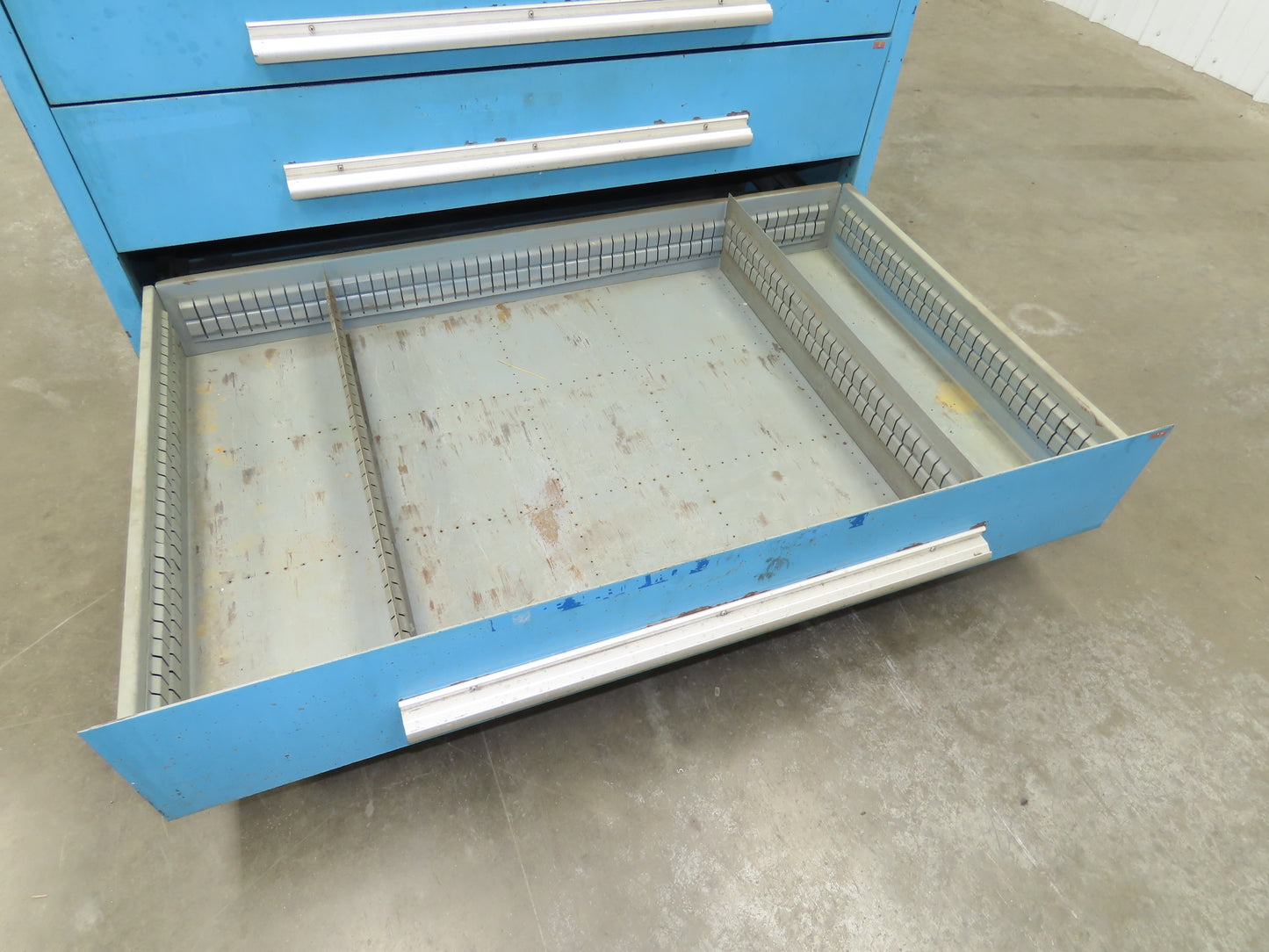 Nu-Era Modular Tool Storage Cabinet 10 Drawer 45x28x61" Stanley Vidmar Blue