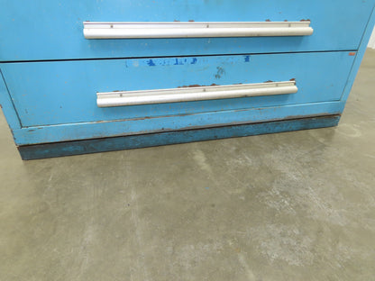 Nu-Era Modular Tool Storage Cabinet 10 Drawer 45x28x61" Stanley Vidmar Blue
