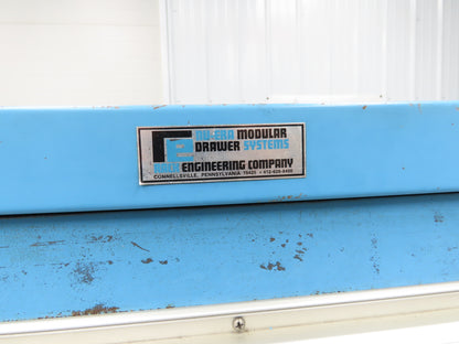 Nu-Era Modular Tool Storage Cabinet 10 Drawer 45x28x61" Stanley Vidmar Blue