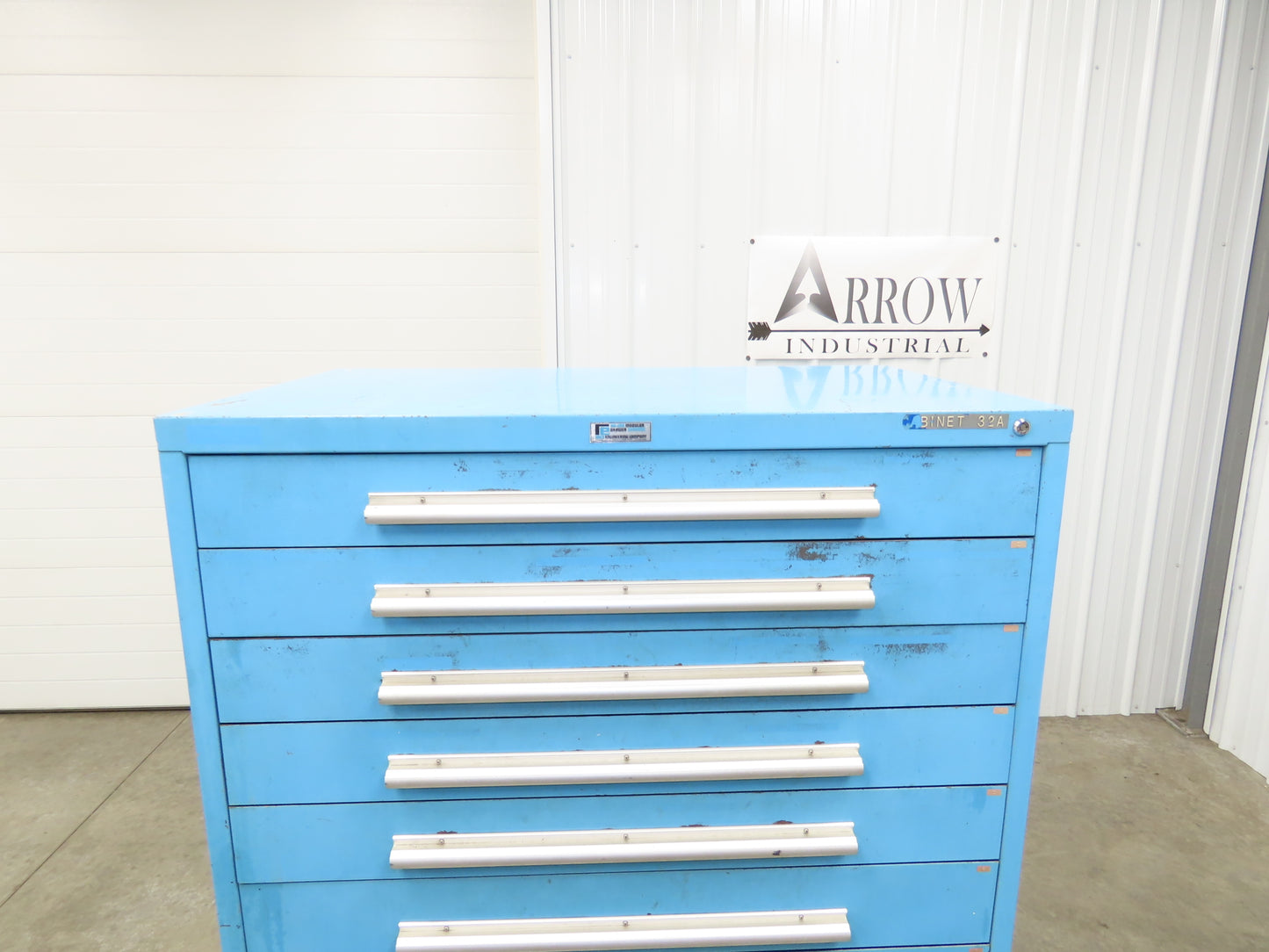 Nu-Era Modular Tool Storage Cabinet 10 Drawer 45x28x61" Stanley Vidmar Blue