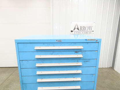 Nu-Era Modular Tool Storage Cabinet 10 Drawer 45x28x61" Stanley Vidmar Blue
