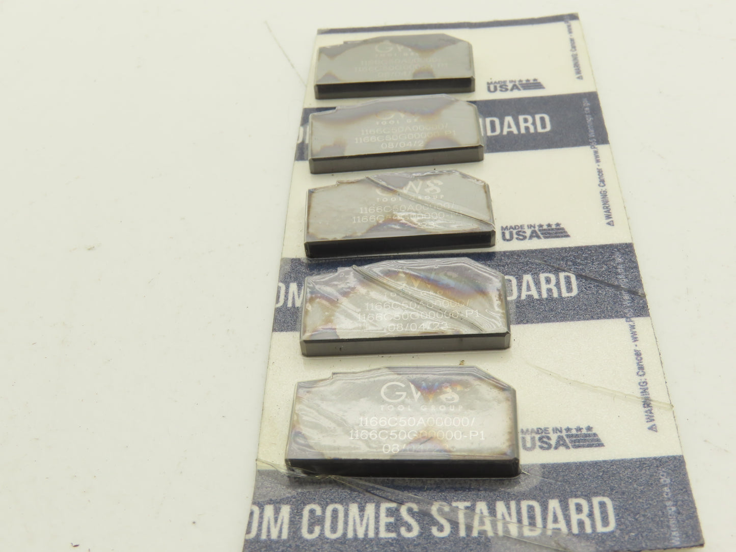 GWS Tool Group 1166C50A00000 Carbide Insert 1166C50G00000-P1  Lot of 10