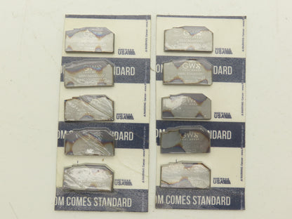 GWS Tool Group 1166C50A00000 Carbide Insert 1166C50G00000-P1  Lot of 10