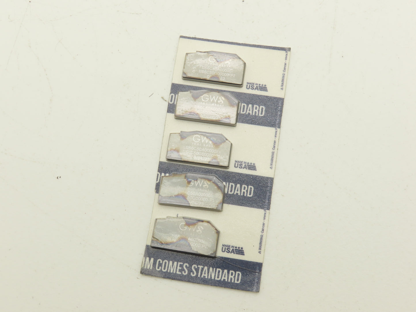 GWS Tool Group 1166C50A00000 Carbide Insert 1166C50G00000-P1  Lot of 10