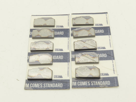 GWS Tool Group 1166C50A00000 Carbide Insert 1166C50G00000-P1  Lot of 10