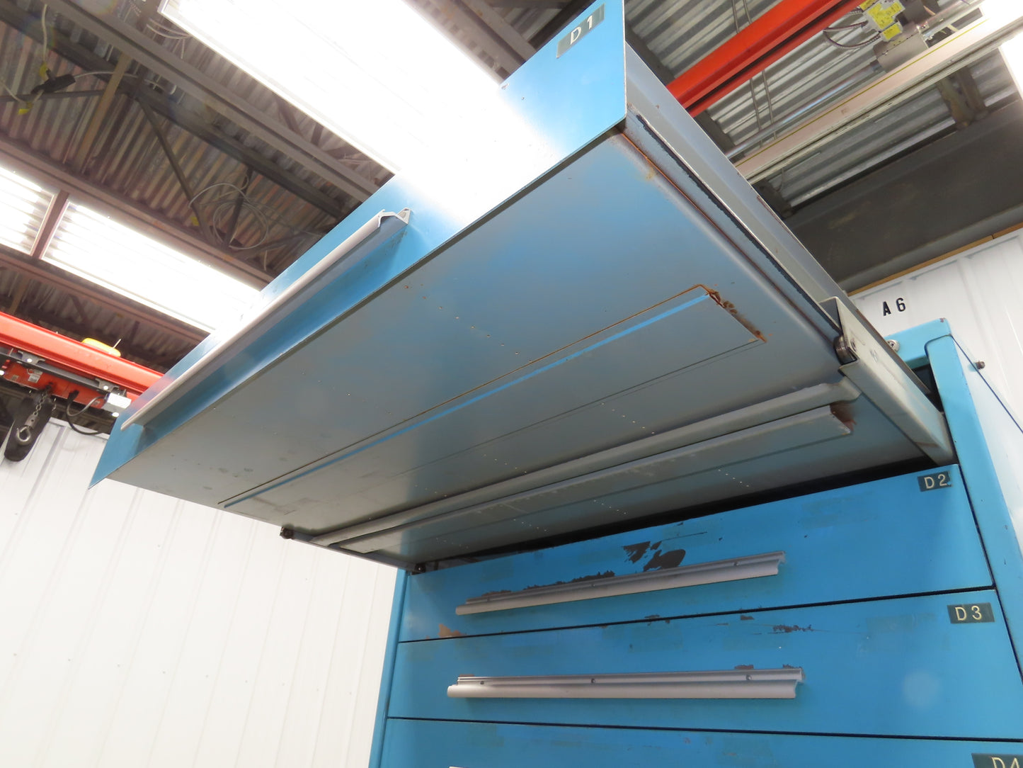 Nu-Era Modular Tool Storage Cabinet 9 Drawer 45x28x61" Stanley Vidmar Blue