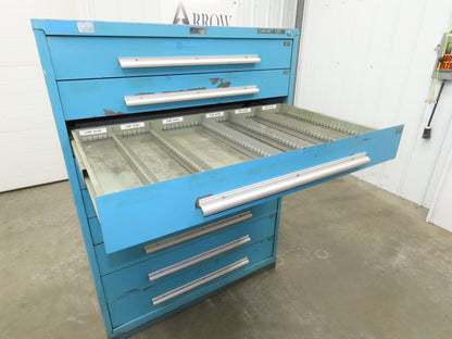 Nu-Era Modular Tool Storage Cabinet 9 Drawer 45x28x61" Stanley Vidmar Blue