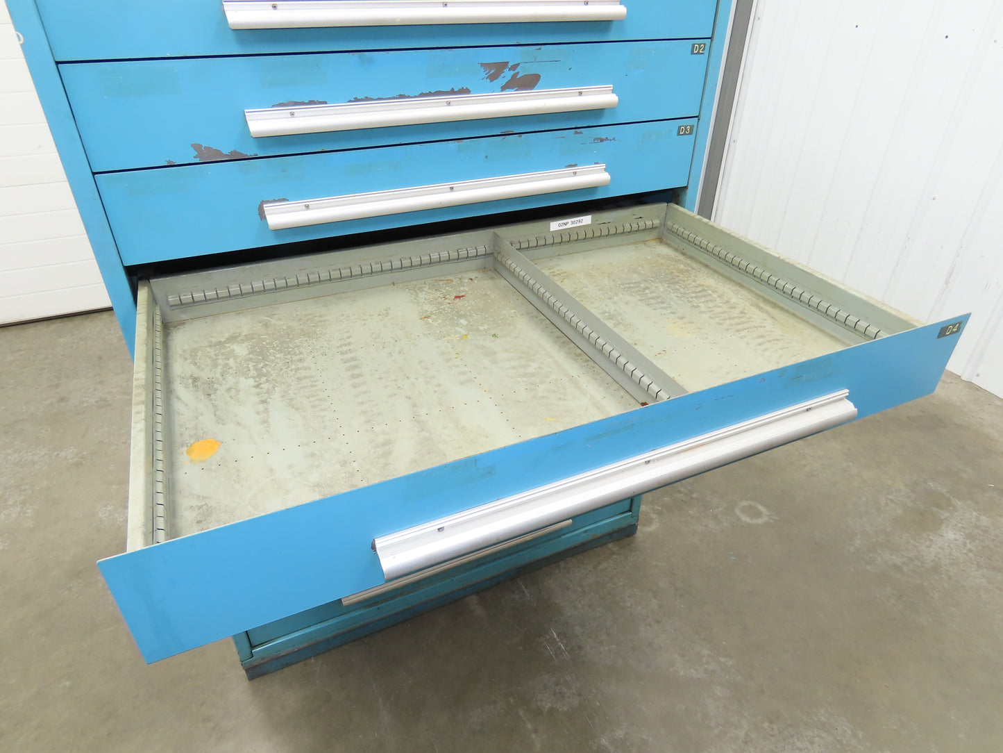 Nu-Era Modular Tool Storage Cabinet 9 Drawer 45x28x61" Stanley Vidmar Blue