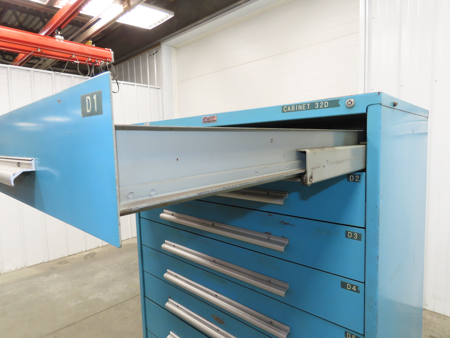 Nu-Era Modular Tool Storage Cabinet 9 Drawer 45x28x61" Stanley Vidmar Blue
