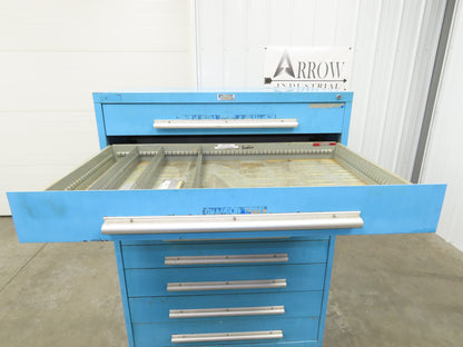 Nu-Era Modular Tool Storage Cabinet 9 Drawer 45x28x61" Stanley Vidmar Blue