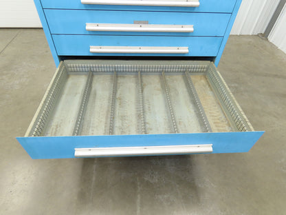 Nu-Era Modular Tool Storage Cabinet 9 Drawer 45x28x61" Stanley Vidmar Blue