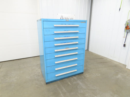 Nu-Era Modular Tool Storage Cabinet 9 Drawer 45x28x61" Stanley Vidmar Blue