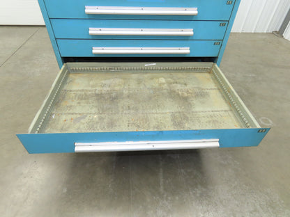 Nu-Era Modular Tool Storage Cabinet 11 Drawer 45x28x61" Stanley Vidmar Blue