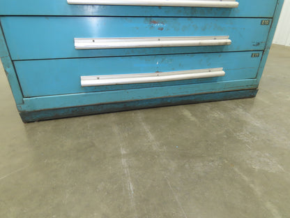 Nu-Era Modular Tool Storage Cabinet 11 Drawer 45x28x61" Stanley Vidmar Blue