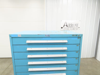 Nu-Era Modular Tool Storage Cabinet 11 Drawer 45x28x61" Stanley Vidmar Blue
