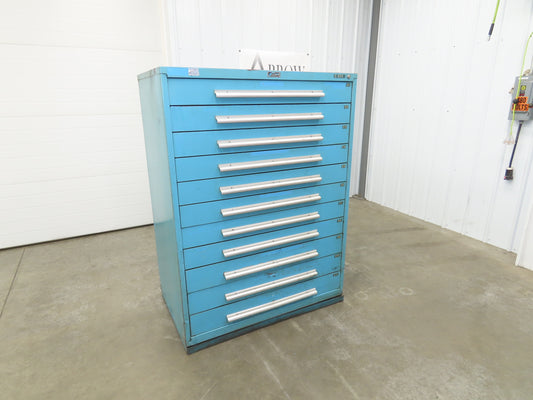 Nu-Era Modular Tool Storage Cabinet 11 Drawer 45x28x61" Stanley Vidmar Blue