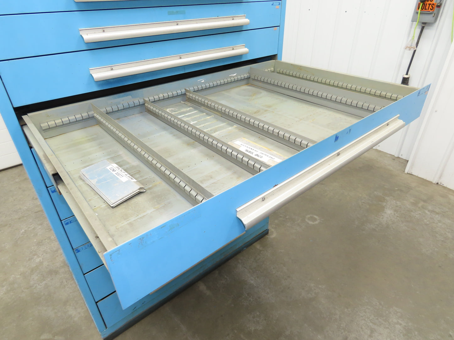 Nu-Era Modular Tool Storage Cabinet 10 Drawer 45x28x61" Stanley Vidmar Blue