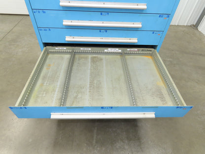 Nu-Era Modular Tool Storage Cabinet 10 Drawer 45x28x61" Stanley Vidmar Blue