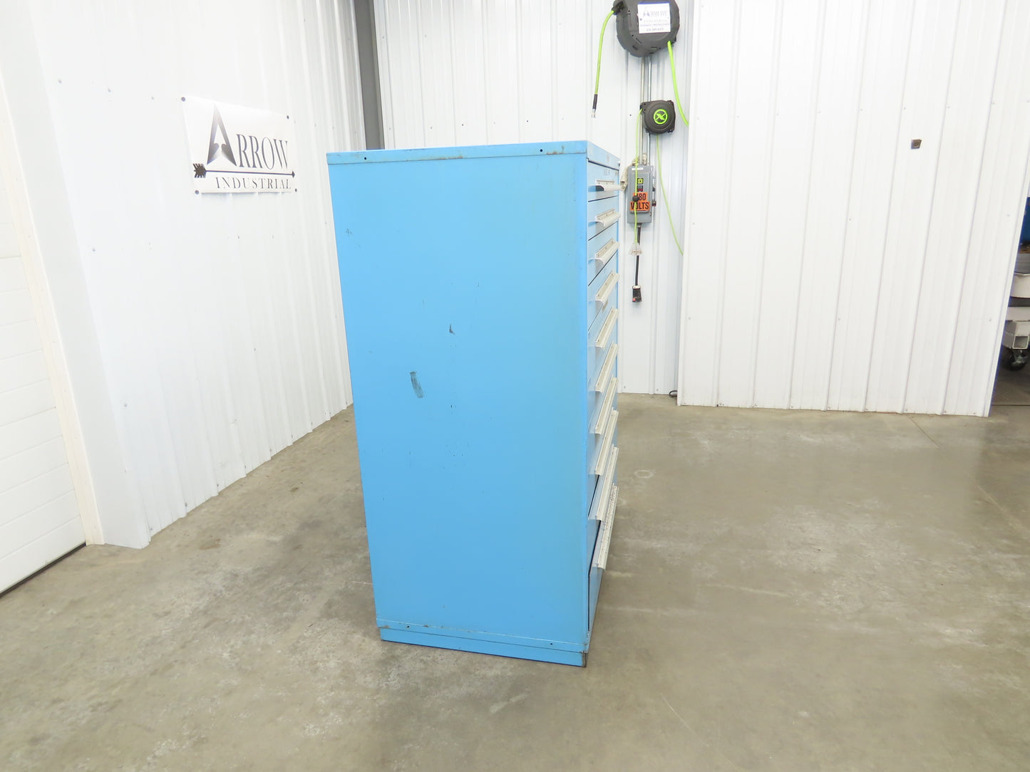 Nu-Era Modular Tool Storage Cabinet 10 Drawer 45x28x61" Stanley Vidmar Blue