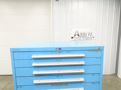 Nu-Era Modular Tool Storage Cabinet 10 Drawer 45x28x61" Stanley Vidmar Blue