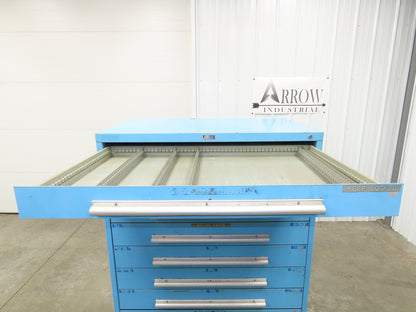 Nu-Era Modular Tool Storage Cabinet 10 Drawer 45x28x61" Stanley Vidmar Blue
