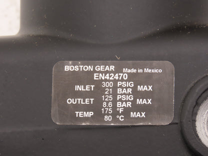 Boston Gear EN42470 Air Pressure Regulator 5-125 PSI 1-1/4" NPT