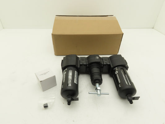 Norgren C74A-3AT-QP3-RMG-QPN Air Line Filter Regulator Lubricator Combo 3/8"NPT