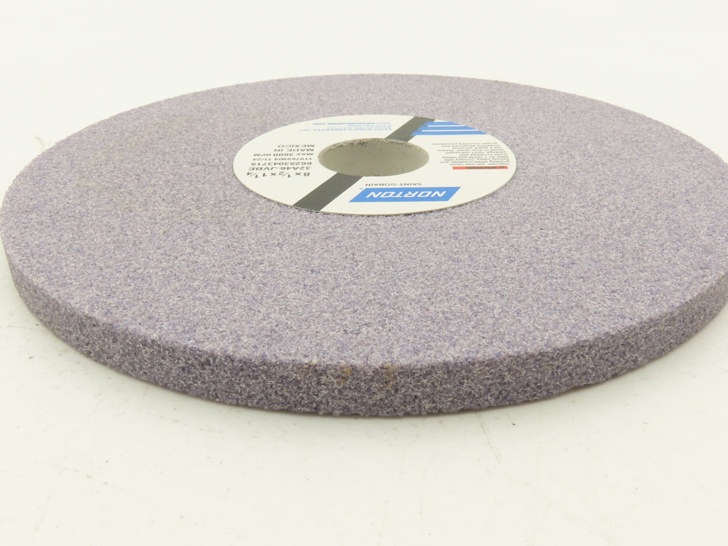 Norton 32A46-JVBE Tool Room Grinding Wheel 8"x 1/2"W x 1-1/4" Arbor  Lot of 10