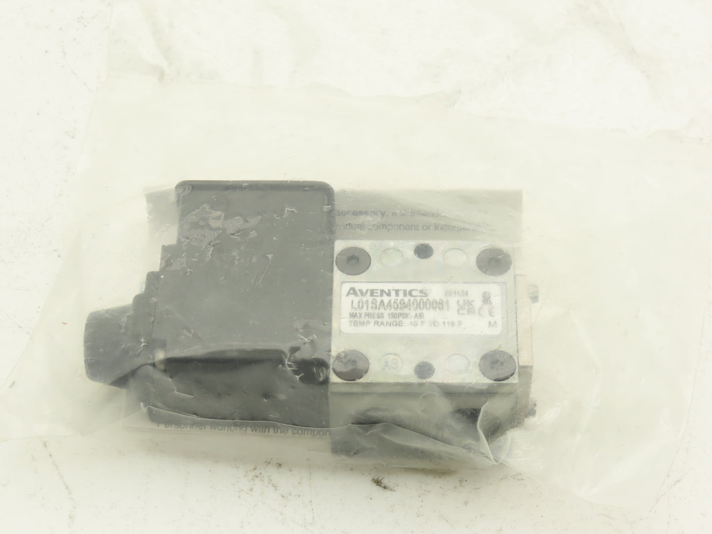 Aventics L01SA4594000061 Pneumatic Solenoid Air Control Valve 4-Way 2-Pos 24VDC