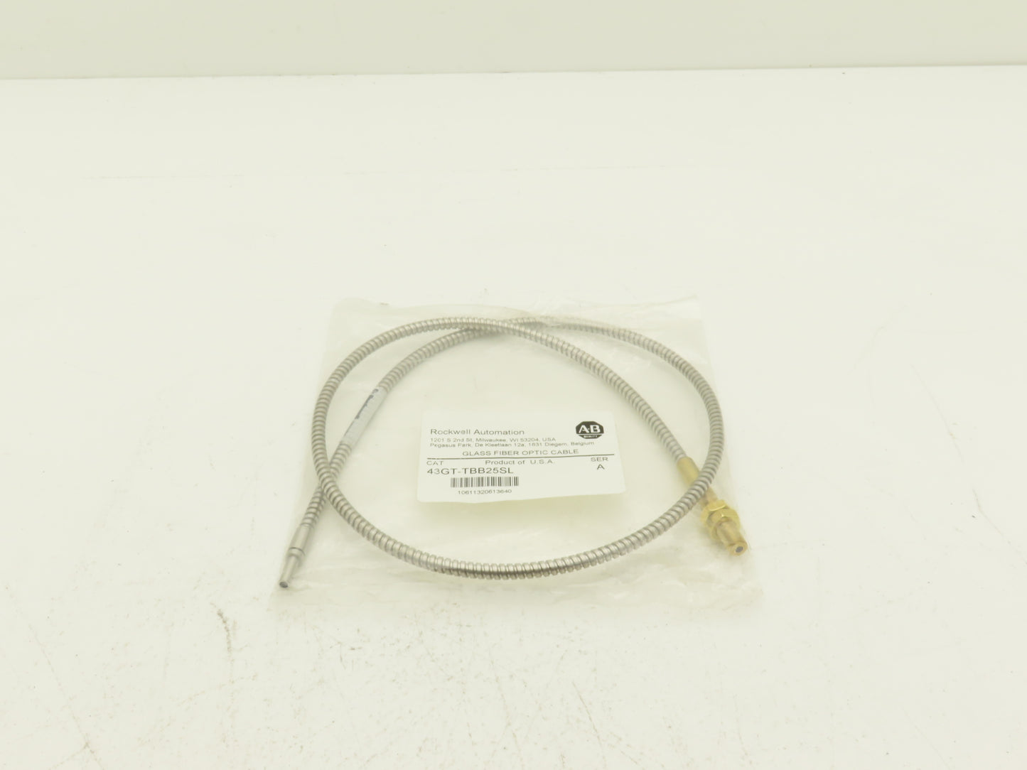 Allen Bradley 43GT-TBB25SL Glass Fiber Optic Cable Stainless 36" Ser A