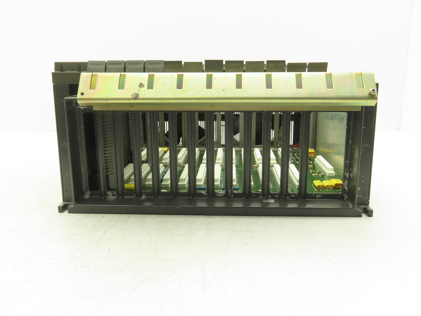 Mitsubishi FCA335MY-V PCB Slot Rack Chassis & Backplane Card Assembly MC031D