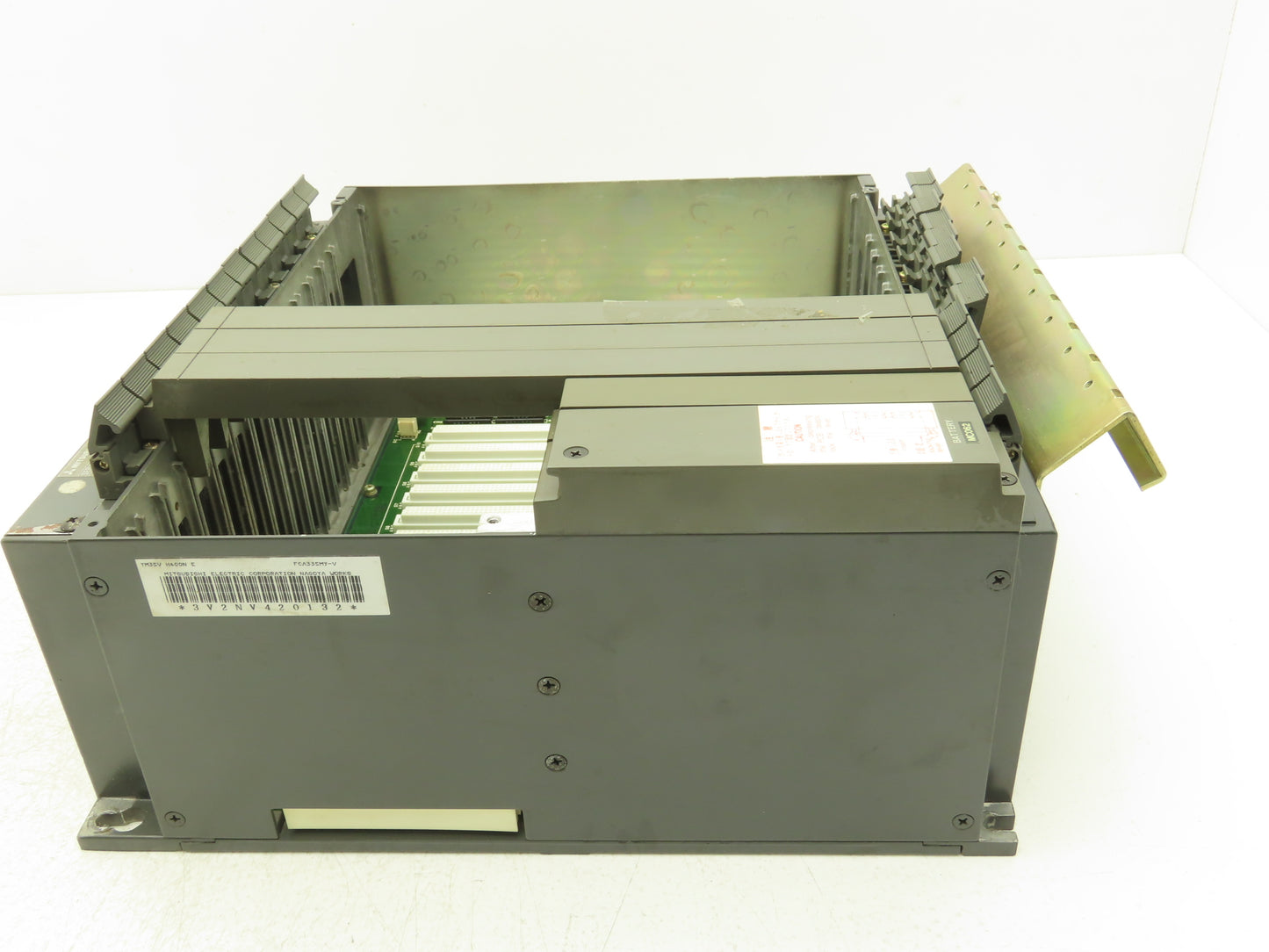 Mitsubishi FCA335MY-V PCB Slot Rack Chassis & Backplane Card Assembly MC031D