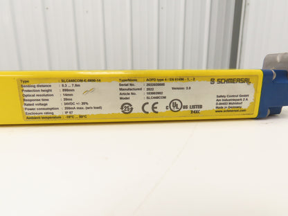 Schmersal SLC440COM-E-0890-14 Safety Light Curtain Transmitter Only