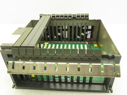 Mitsubishi FCA335MY-V PCB Slot Rack Chassis & Backplane Card Assembly MEC-M1A