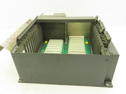 Mitsubishi FCA335MY-V PCB Slot Rack Chassis & Backplane Card Assembly MEC-M1A
