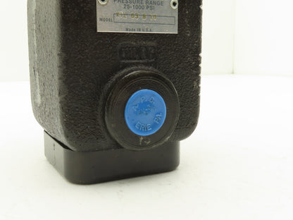Vickers XTL 03 B 10 Hydraulic Pressure Reducing Control Valve 25-1000 PSI