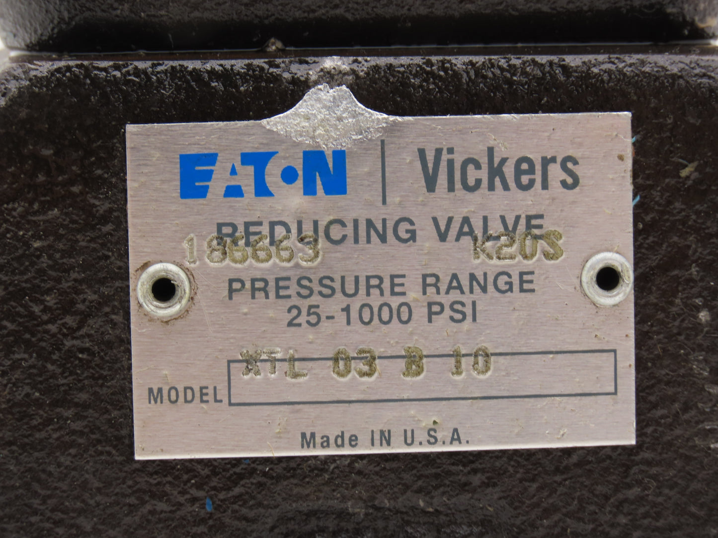 Vickers XTL 03 B 10 Hydraulic Pressure Reducing Control Valve 25-1000 PSI