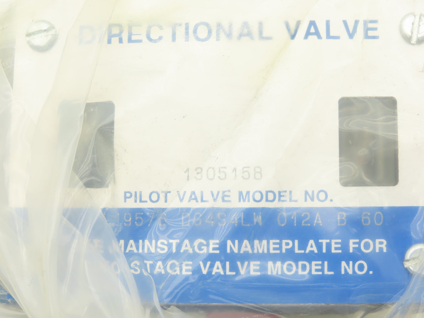 Vickers DG4S4LW 012A B 60 Directional Control Solenoid Valve 120V 02-119576